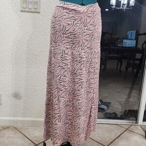 Nine West Zebra Print Maxi Skirt – XL